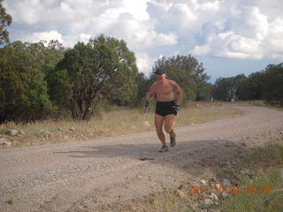 Page Airport (PGA) to Wahweap Marina run - Adam running