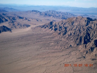 5 7q7. aerial - mountains in California