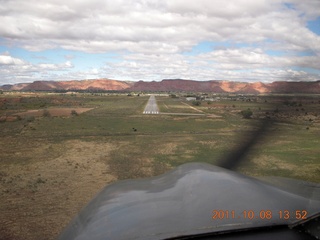 126 7q8. aerial - Kanab (KNB) Airport on final