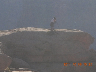 155 7q9. Dead Horse Point hike - Phil taking pictures