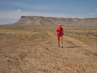 187 7qa. Sand Wash airstrip - Adam running (tripod)