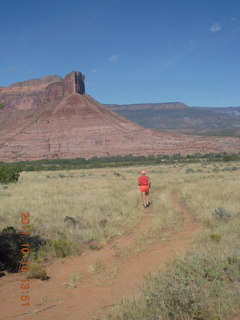 269 7qa. Hubbard-Gateway airstrip - Adam running - back
