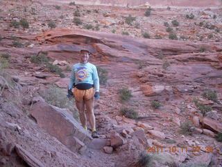 34 7qb. Canyonlands National Park - Lathrop trail hike - Adam (tripod)