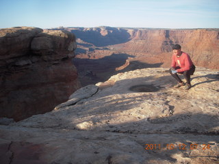 43 7qc. Dead Horse Point hike - Big Horn view - Adam