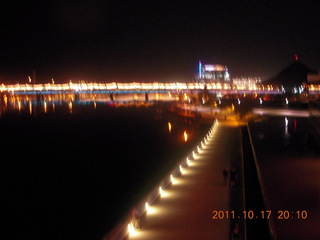 Tempe Town Lake bridge seem from Tempe Center for the Arts