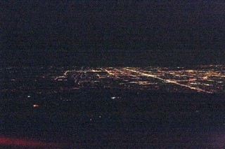 Sean's pictures - aerial - city lights