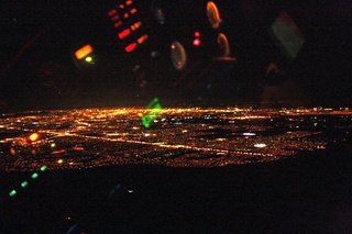 Sean's pictures - aerial - city lights