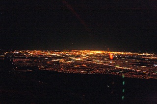 Sean's pictures - aerial - city lights