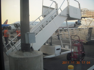 airport stairs in Burbank, Bob Hope Airport (BUR)