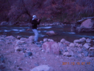 8 7sf. Zion National Park - pre-dawn Riverwalk - Gokce on the Virgin River