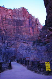 29 7sf. Zion National Park - pre-dawn Riverwalk