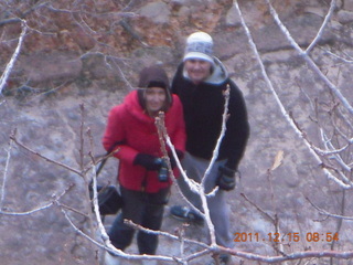 81 7sf. Zion National Park - Hidden Canyon hike - Olga and Gokce
