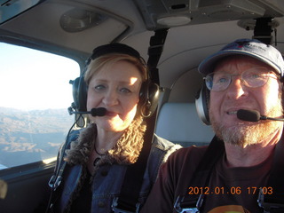 Judy and Adam flying in N8377W