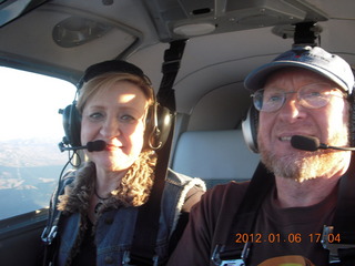 Judy and Adam flying in N8377W