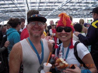 PFChang Rock-and-Roll half-marathon - Adam and Angie after finish