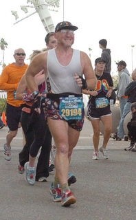 Fiesta Bowl half marathon - Adam