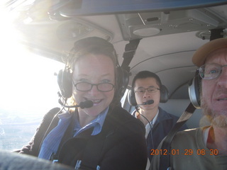 Kelly, Kalun, and Adam flying in N8377W
