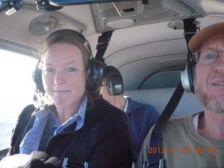 Kelly, Kalun, and Adam flying in N8377W