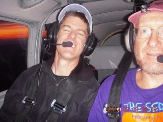 Kevin and Adam flying in N8377W
