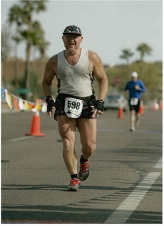 Mountain to Fountain Race - Adam running