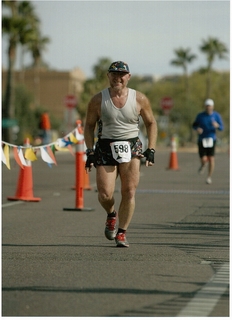Mountain to Fountain Race - Adam running