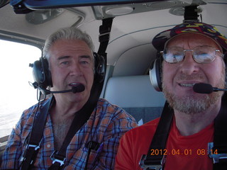 Jim G. and Adam flying in N8377W