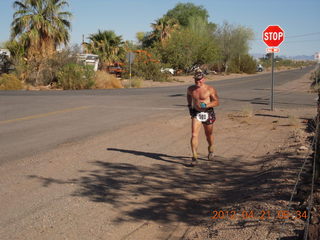 Bouse run - Adam running with #500 bib