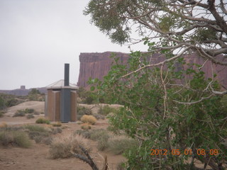 97 7x1. Canyonlands Murphy hike - rest stop on the White Rim road
