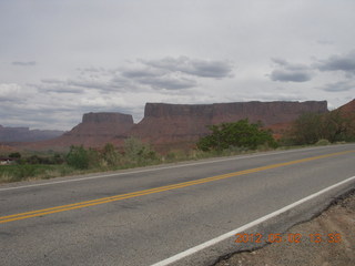 173 7x2. driving on Route 128 to Onion Creek