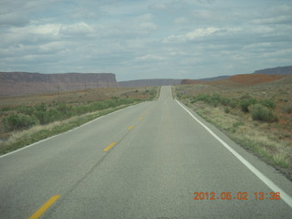 174 7x2. driving on Route 128 to Onion Creek