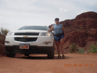 210 7x2. Onion Creek drive - Adam and rental car (tripod)