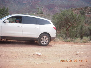 211 7x2. Onion Creek drive - Adam in rental car (tripod)