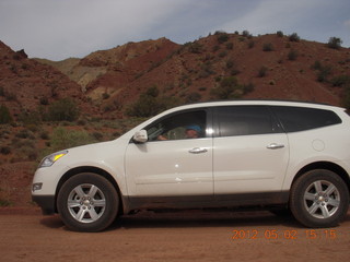251 7x2. Onion Creek drive - Adam driving rental car