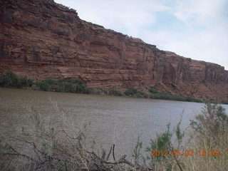 275 7x2. Route 128 driving back from Onion Creek - tilted rocks or tilted river?