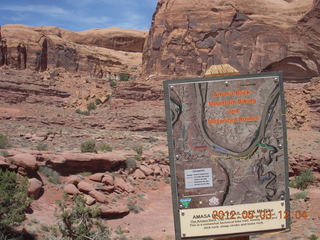 201 7x3. Harrah Pass drive back - Cliffhanger sign