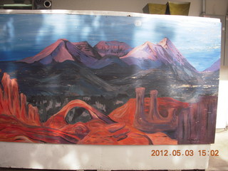 227 7x3. mural at Milt's Stop & Eat in Moab