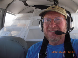 Bonnie, Ky, and Adam flying in N8377W