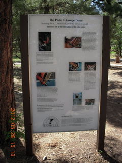 16 7xu. Lowell Observatory sign