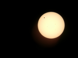 transit of Venus - the sun with my Nikon Coolpix point-and-shoot