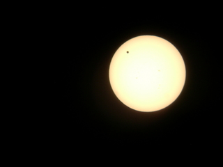 transit of Venus - the sun with my Nikon Coolpix point-and-shoot