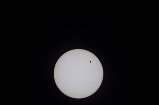 transit of Venus - Howard's pictures - the sun and Venus through a real telescope