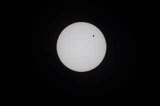 transit of Venus - Howard's pictures - the sun and Venus through a real telescope