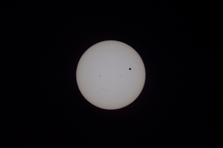 transit of Venus - Howard's pictures - Bill and telescope