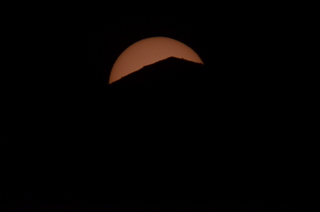 transit of Venus - Howard's pictures - sunset through a real telescope
