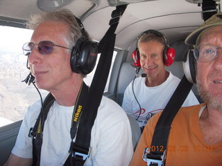 Howard, Ron, and half of Adam flying in N8377W