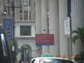 Philadelphia drive - South Broad Street is Avenue of the Arts