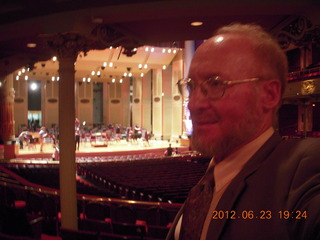 Adam and Andy in the Academy of Music ballroom