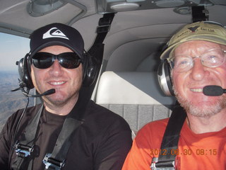 Tony and Adam flying in N8377W