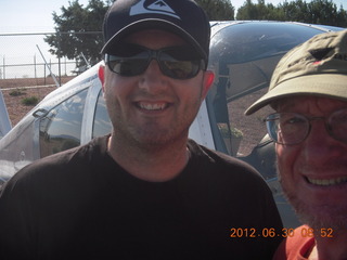 half of Howard, Ron, and Adam flying in N8377W