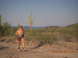 Adam running along the Verde River